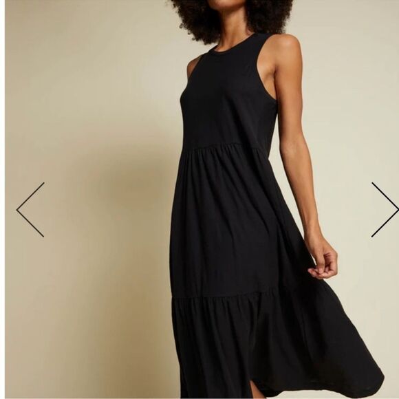 Nation‎ LTD Melissa Tiered Tank Cotton Dress Light Blue Maxi Dress Large - Picture 3 of 12